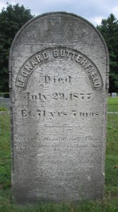 Leonard Butterfield's Gravestone